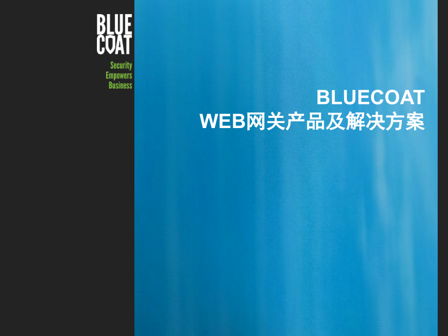 BLUECOAT安全WEB网关产品及解决方案ppt课件.pptx_第1页