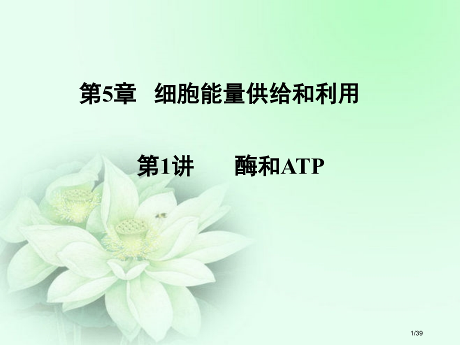 酶和ATP高中一轮复习市公开课一等奖省赛课微课金奖课件.pptx_第1页