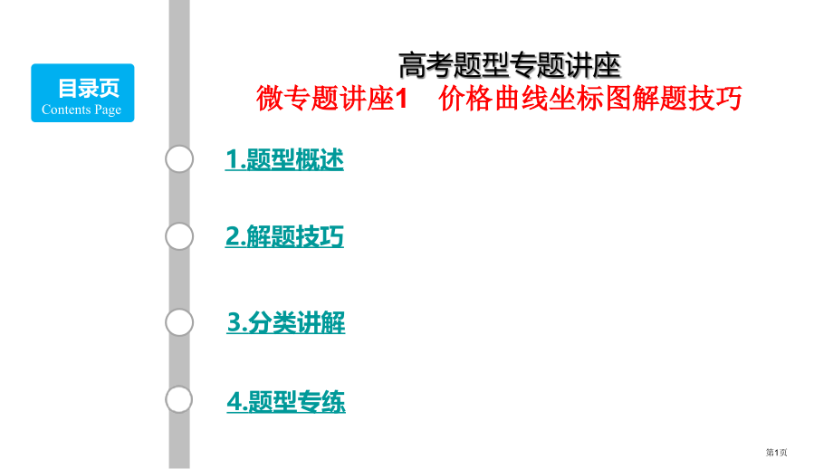 高考政治一轮复习价格曲线坐标图解题技巧含答案市公开课一等奖省赛课微课金奖PPT课件.pptx_第1页