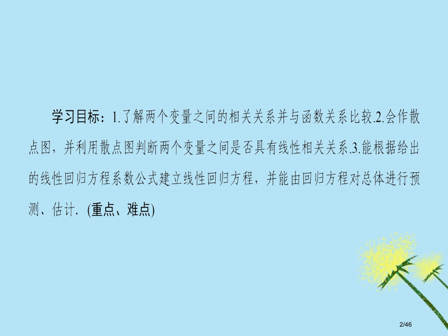 高中数学第2章统计2.4线性回归方程省公开课一等奖新名师优质课获奖PPT课件.pptx_第2页