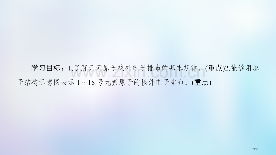 高中化学专题1微观结构与物质的多样性第1单元核外电子排布与周期律第一课时原子核外电子的排布省公开课一.pptx_第2页