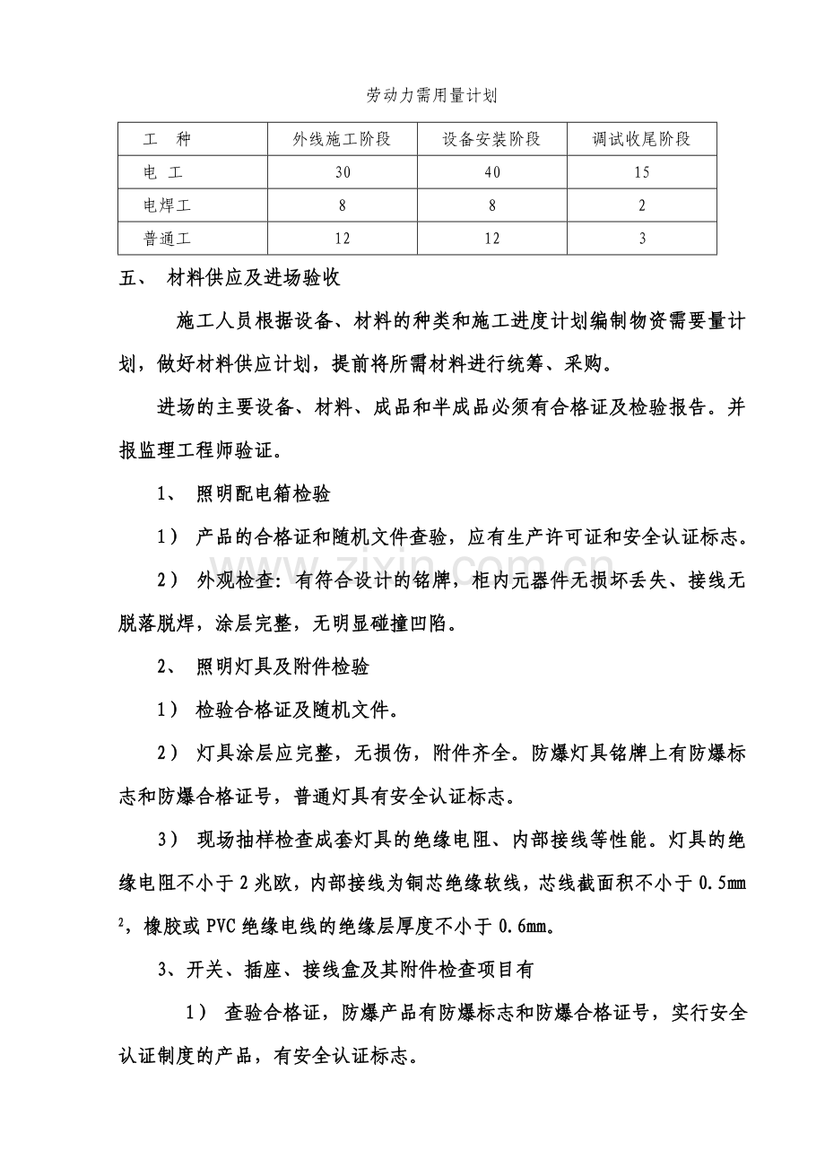 电气施工组织设计-某小区二标段招、投标电气工程施工组织设计方案.doc_第3页