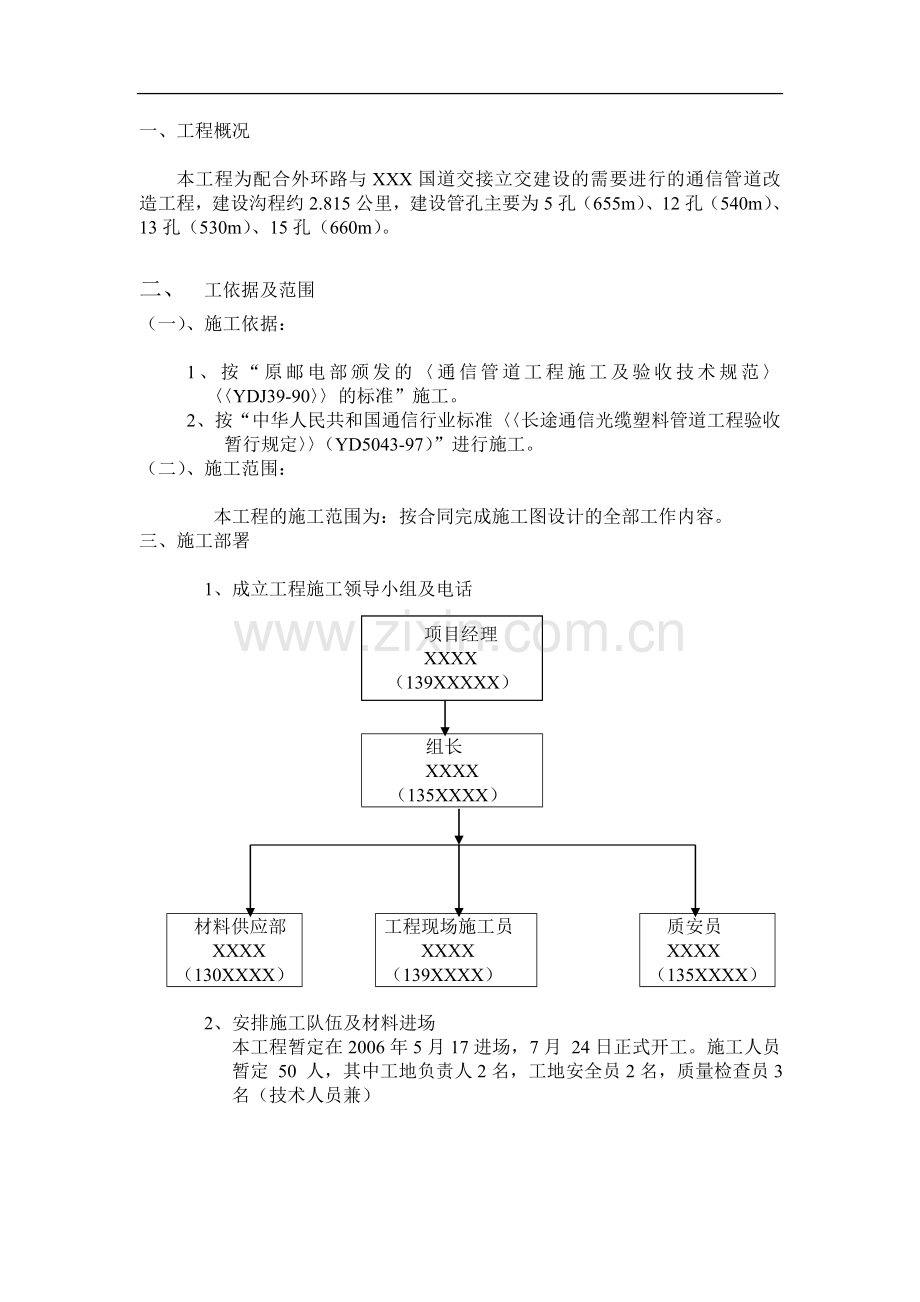 通信管道管道施工组织设计方案.doc_第3页