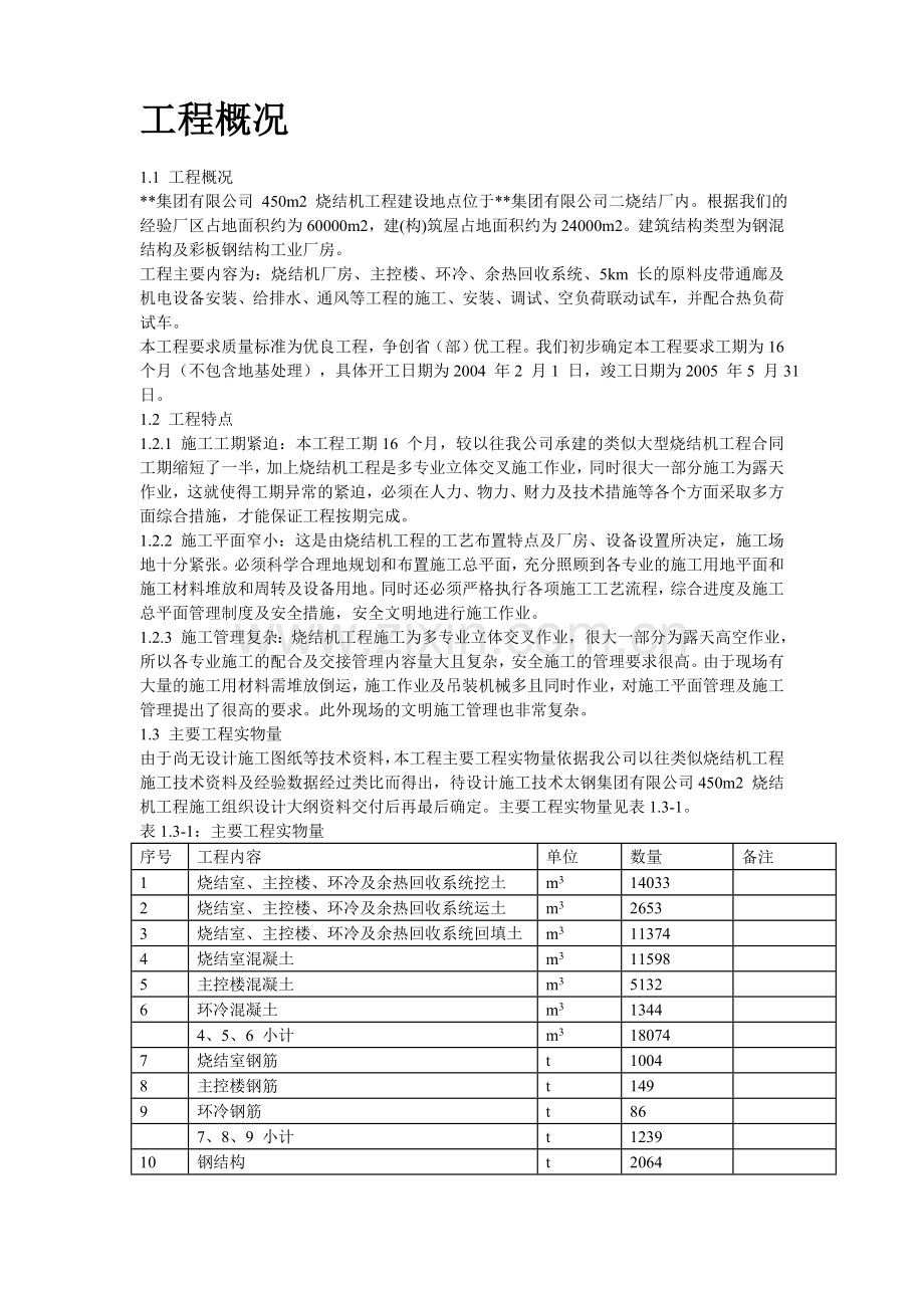 某烧结机施工组织设计.doc_第2页