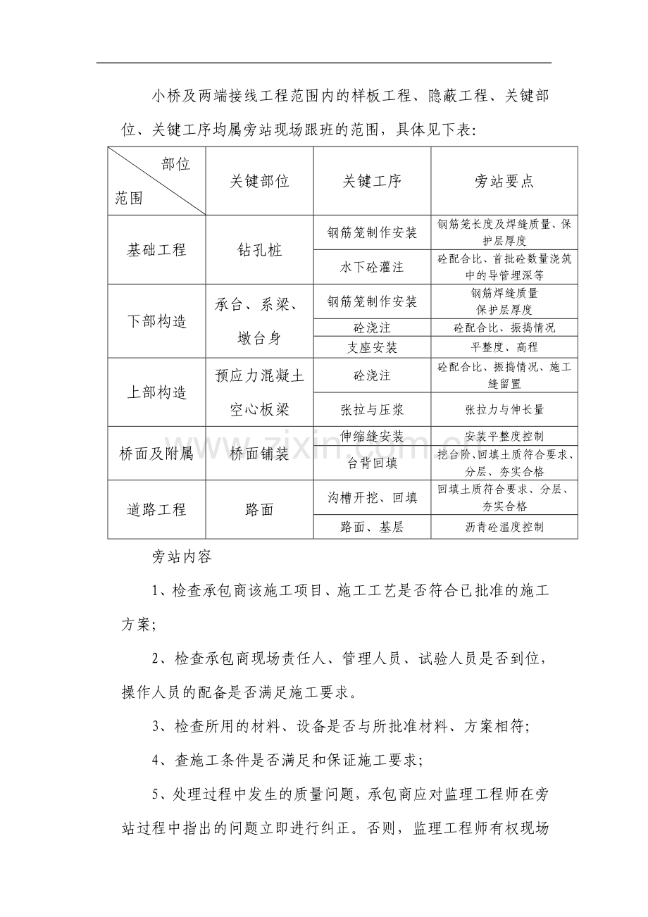 桥梁工程监理旁站方案.doc_第2页