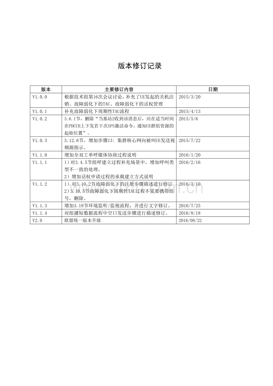 B-TrunC V2.0 TR 002-2014 基于LTE技术的宽带集群通信(B-TrunC)系统（第一阶段）端到端流程.doc_第3页