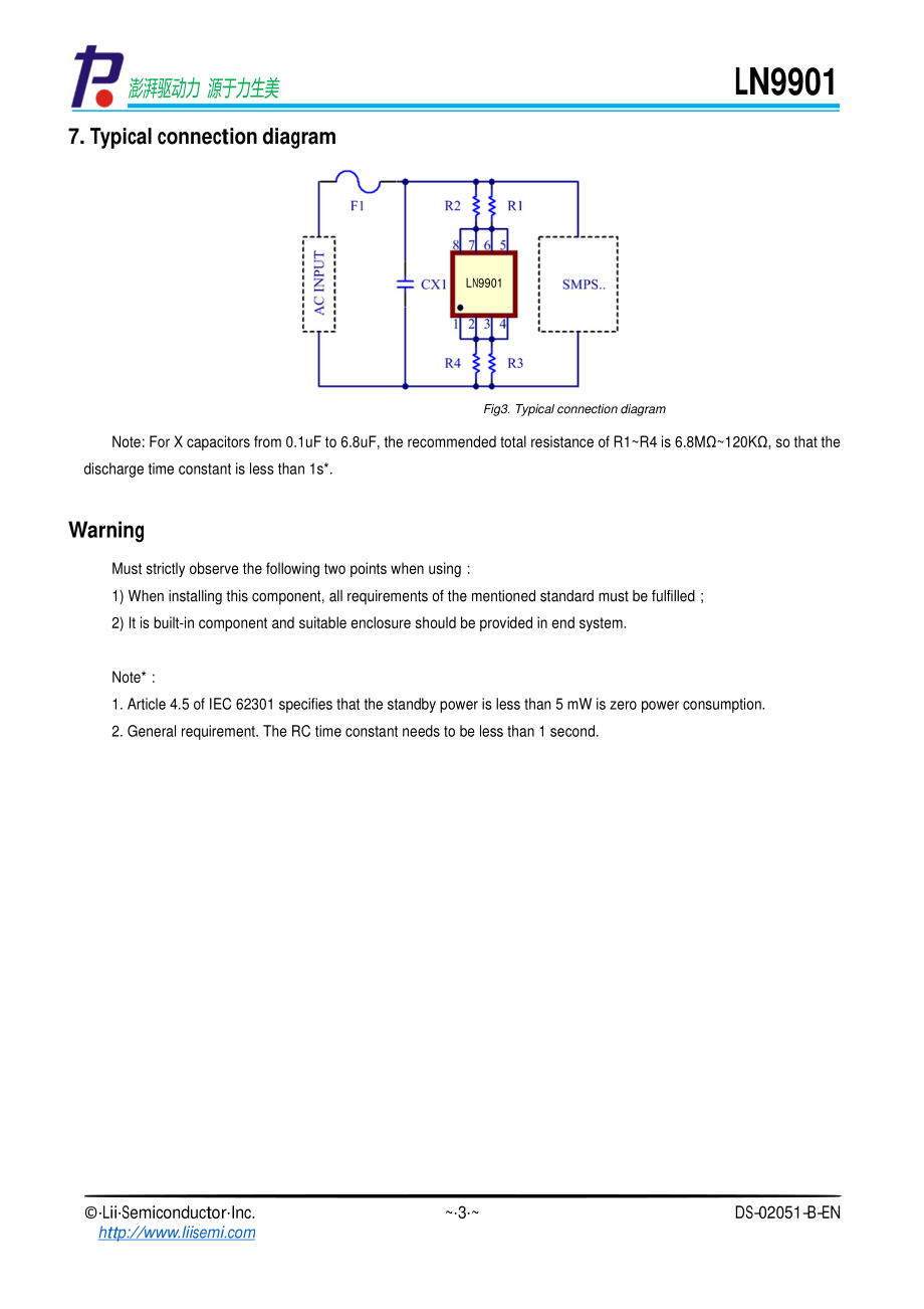 LN9901-R力生美x电容泄放芯片-LN9901规格书参数_骊微电子.pdf_第3页