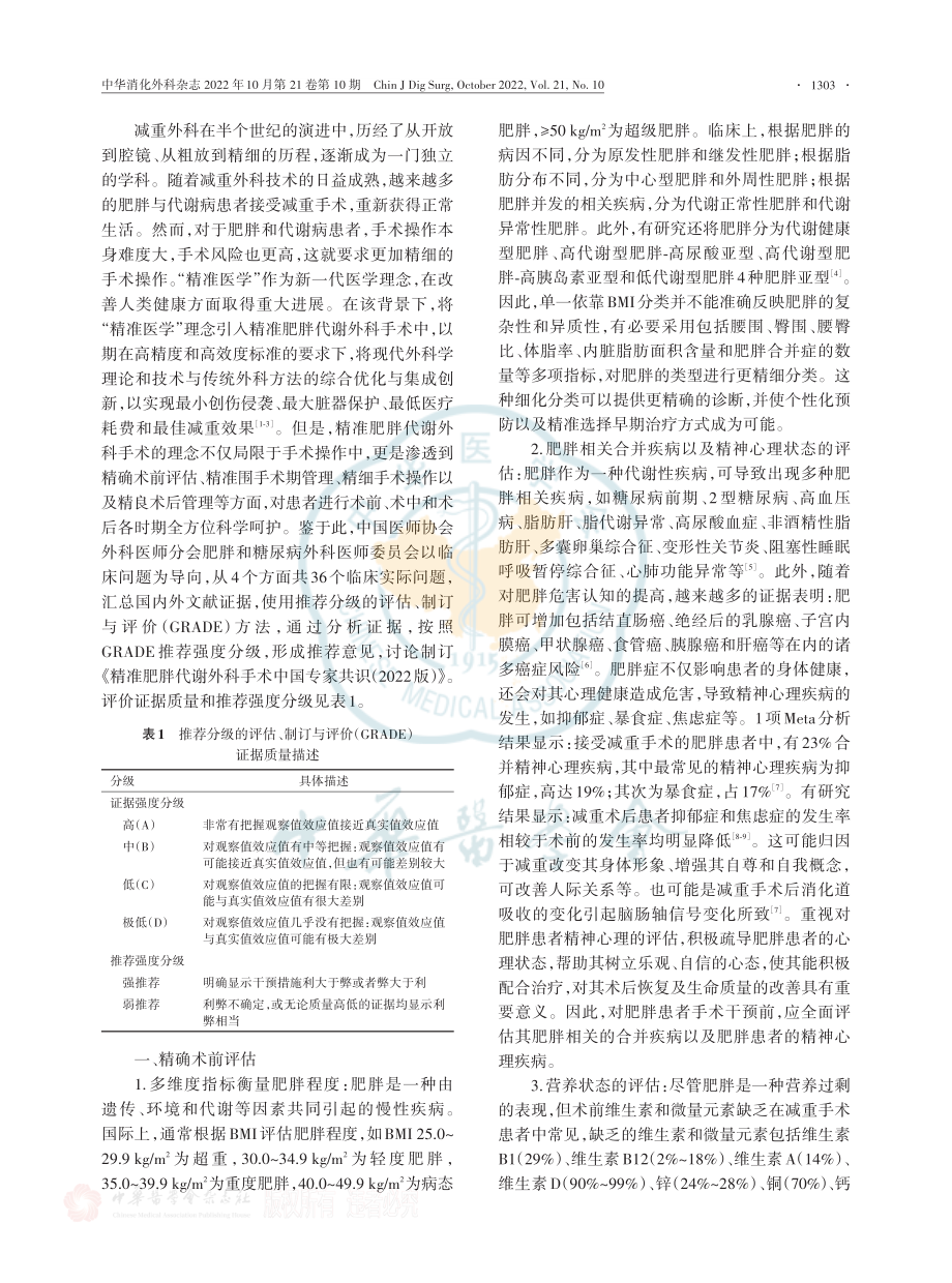 精准肥胖代谢外科手术中国专家共识（2022版）.pdf_第2页