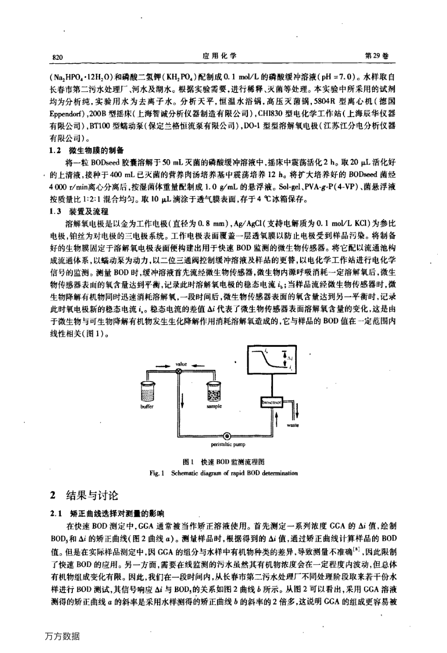 快速生化需氧量微生物传感器的应用.pdf_第2页